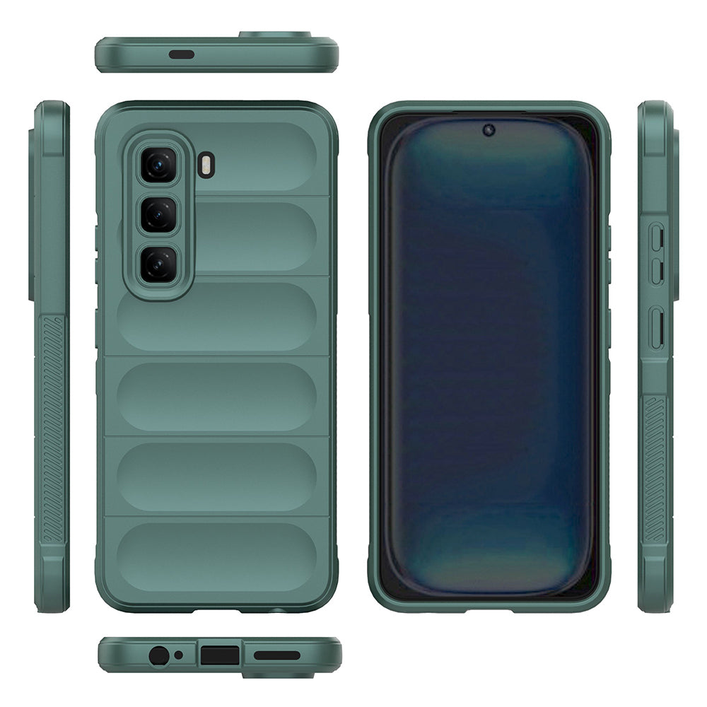 İnfinix Hot 50 4G Kılıf Esnek TPU Oyuklu Arka Yüzey Tasarımlı Zore Etnik Silikon Kapak