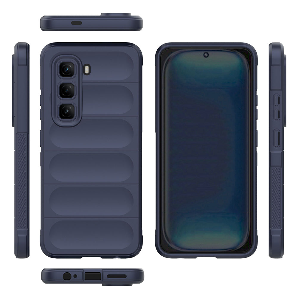İnfinix Hot 50 Pro 4G Kılıf Esnek TPU Oyuklu Arka Yüzey Tasarımlı Zore Etnik Silikon Kapak