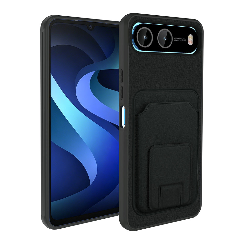 İnfinix Hot 60i 5G Kılıf Kartlıklı TPU Zore Bikart Kapak