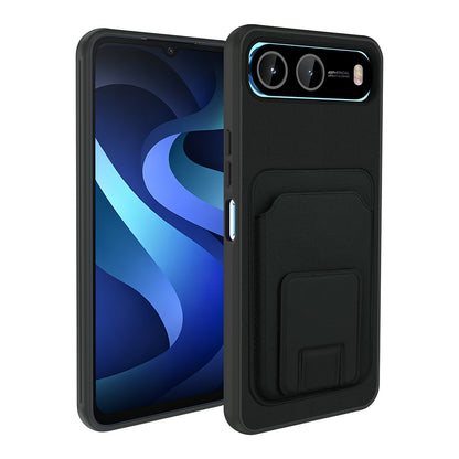 İnfinix Hot 60i 5G Kılıf Kartlıklı TPU Zore Bikart Kapak
