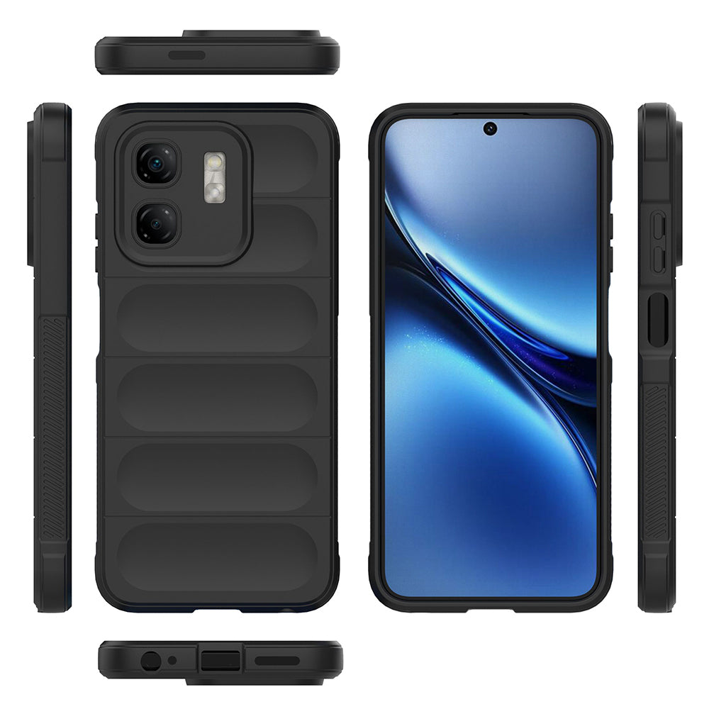 İnfinix Smart 9 Kılıf Esnek TPU Oyuklu Arka Yüzey Tasarımlı Zore Etnik Silikon Kapak