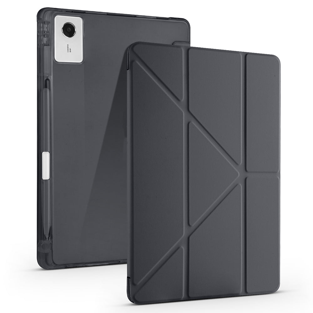 Lenovo Idea Tab Plus 12.1 Kılıf Zore Tri Folding Kalem Bölmeli Standlı Kılıf