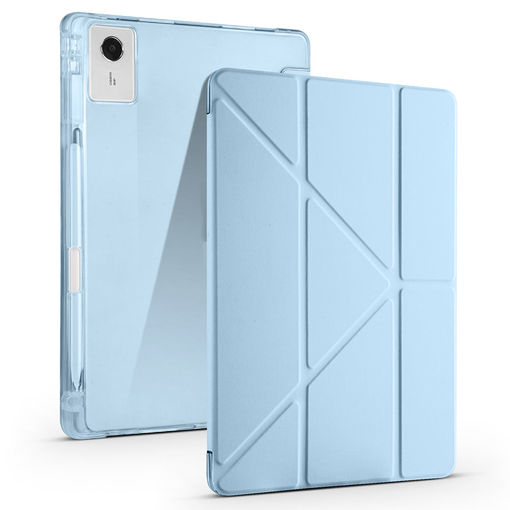 Lenovo Idea Tab Plus 12.1 Kılıf Zore Tri Folding Kalem Bölmeli Standlı Kılıf