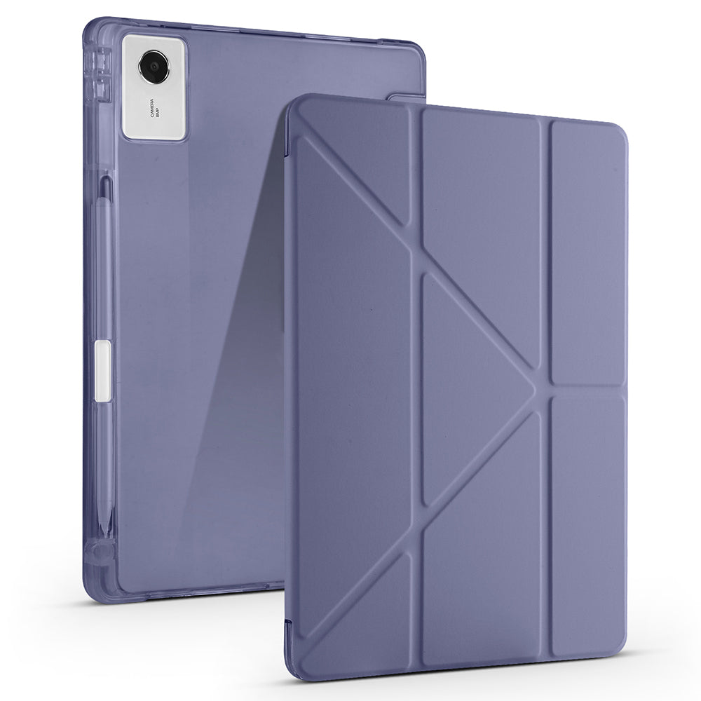 Lenovo Idea Tab Plus 12.1 Kılıf Zore Tri Folding Kalem Bölmeli Standlı Kılıf