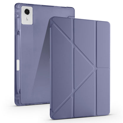 Lenovo Idea Tab Plus 12.1 Kılıf Zore Tri Folding Kalem Bölmeli Standlı Kılıf