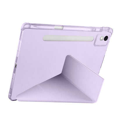 Lenovo Idea Tab Pro 12.7 TB-373FU Kılıf Zore Tri Folding Kalem Bölmeli Standlı Kılıf