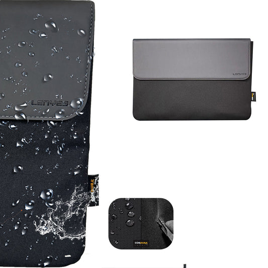 Lenyes LB503 Darbe Emici Su Geçirmez PU Cordura Kumaş 13-14 inç Laptop Çantası