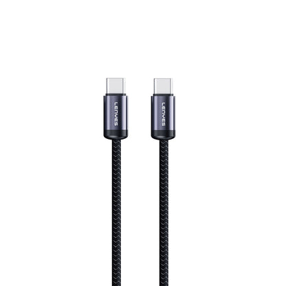 Lenyes LC537 Type-C to Type-C Hızlı Şarj Özellikli Örgülü Data ve Şarj Kablosu 60W 1M