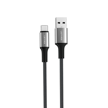 Lenyes LC565 USB-A to Type-C Örgü Tasarımlı Hızlı Şarj Özellikli Data ve Şarj Kablosu 12W 1M