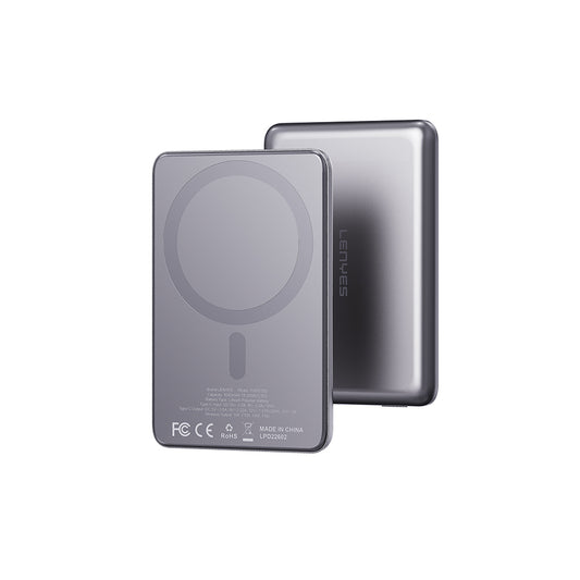 Lenyes PW0015D Ultra İnce LED Göstergeli Wireless Powerbank 15W 5000mAh