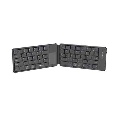 Lenyes WK109 Sessiz Tuş Tasarımlı Touch Pad Özellikli Katlanabilir Bluetooth Bağlantılı Kablosuz Klavye