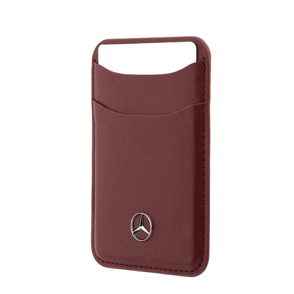 Mercedes Benz Orjinal Lisanslı Yeni Nesil 2 Hazneli Metal Logolu Deri Magnetik Kartlık