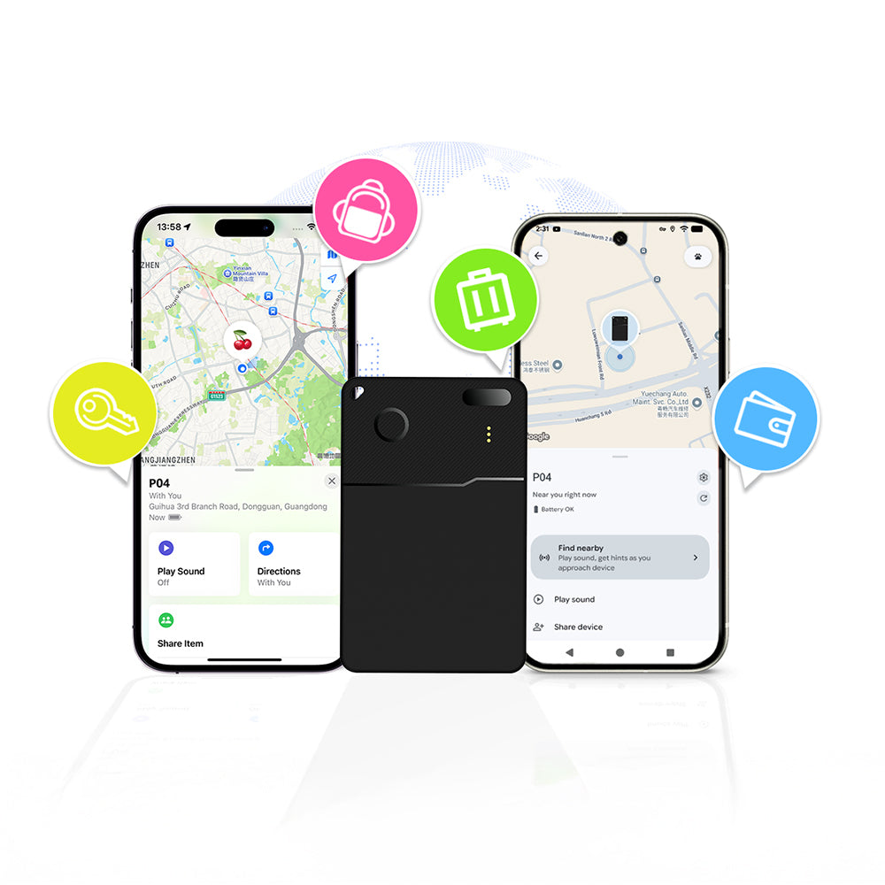 Micflip P28 Suya Dayanıklı iOS ve Android Cihazlar için Wireless Şarj Özellikli Akıllı Takip Kartı