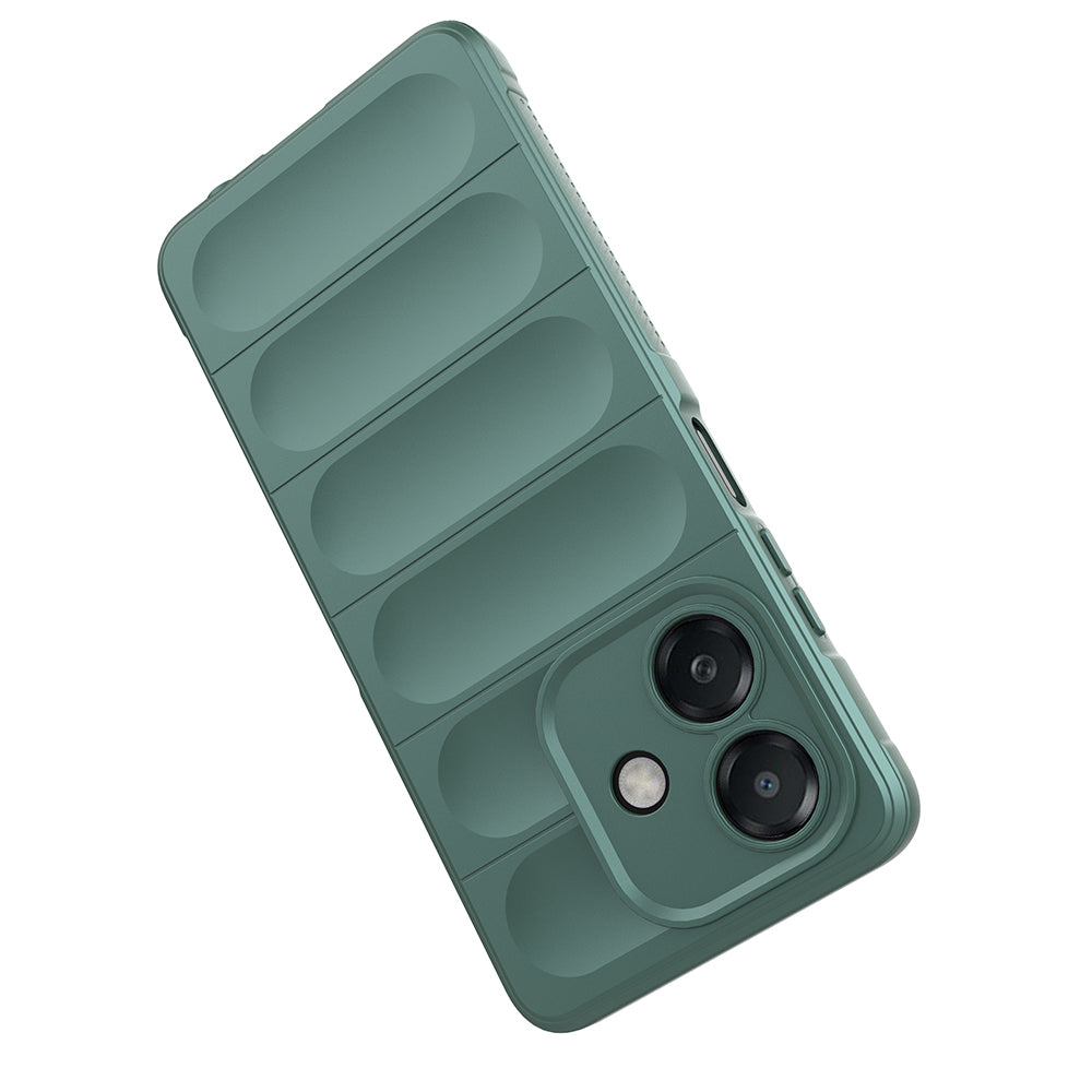 Oppo A3 Kılıf Esnek TPU Oyuklu Arka Yüzey Tasarımlı Zore Etnik Silikon Kapak