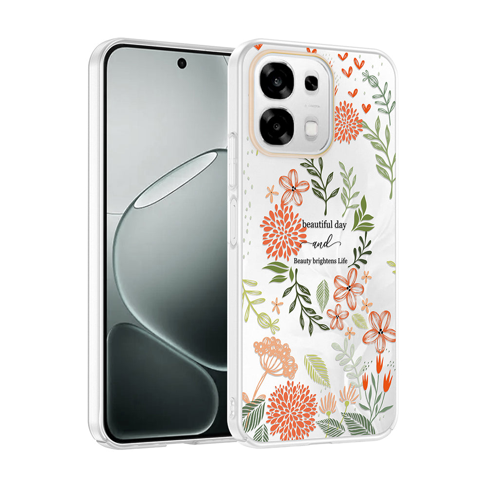 Oppo A6 Pro Kılıf Kamera Korumalı Desenli Zore Klip Kapak