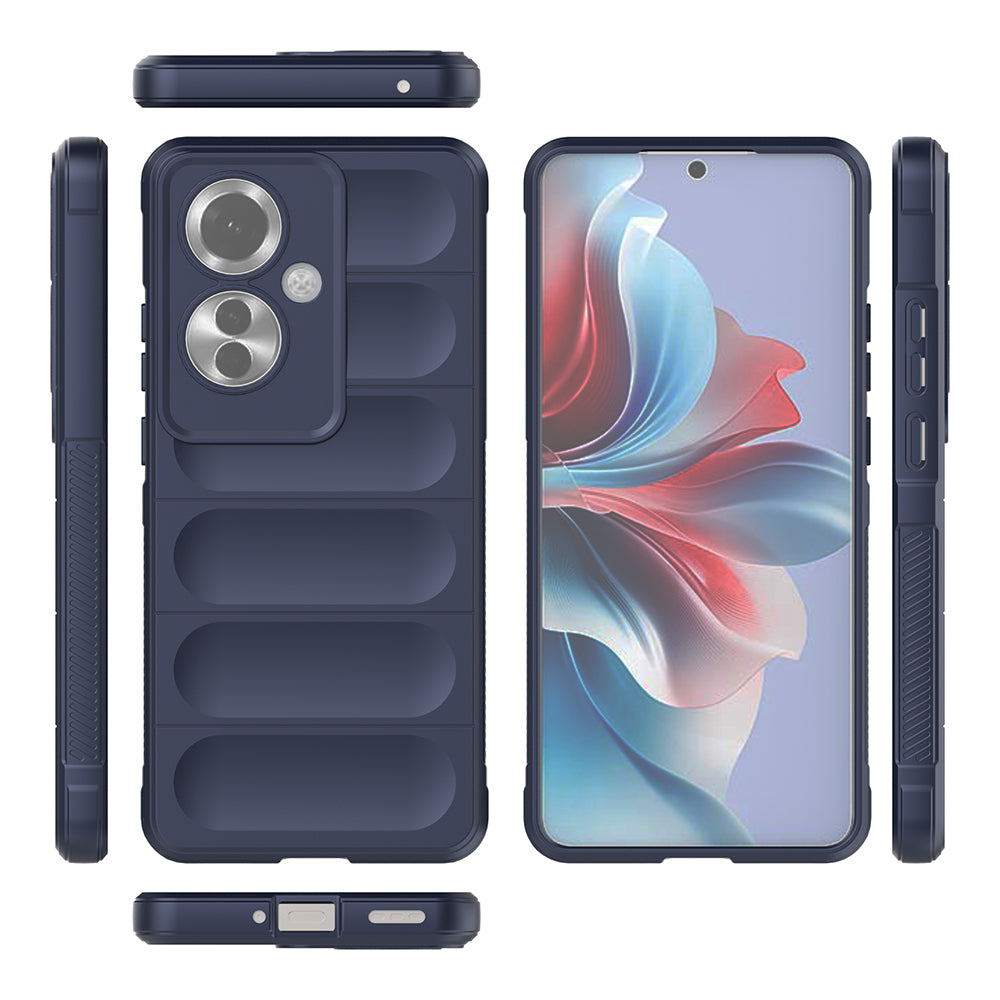 Oppo Reno 11F 5G Kılıf Esnek TPU Oyuklu Arka Yüzey Tasarımlı Zore Etnik Silikon Kapak