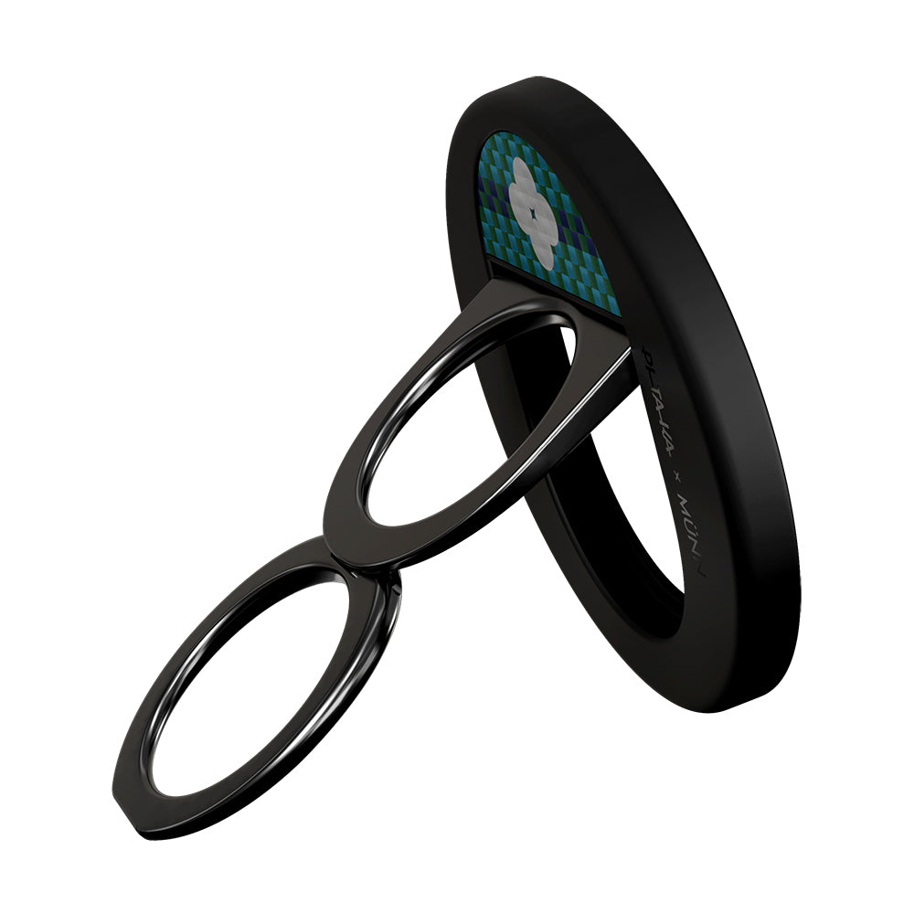 Pitaka Aramid Fiber Flora in Grid Serisi MagEZ Grip 3 Magnetik Ring Stand Telefon Tutucu