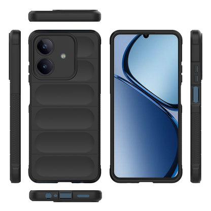 Realme C63 Kılıf Esnek TPU Oyuklu Arka Yüzey Tasarımlı Zore Etnik Silikon Kapak