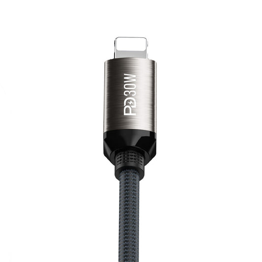 Recci RS35CL Type-C to Lightning PD 30W Örgü Tasarımlı Hızlı Şarj Özellikli Data ve Şarj Kablosu 1M
