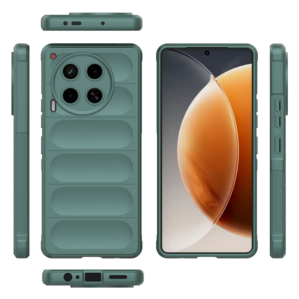 Tecno Camon 30 4G Kılıf Esnek TPU Oyuklu Arka Yüzey Tasarımlı Zore Etnik Silikon Kapak