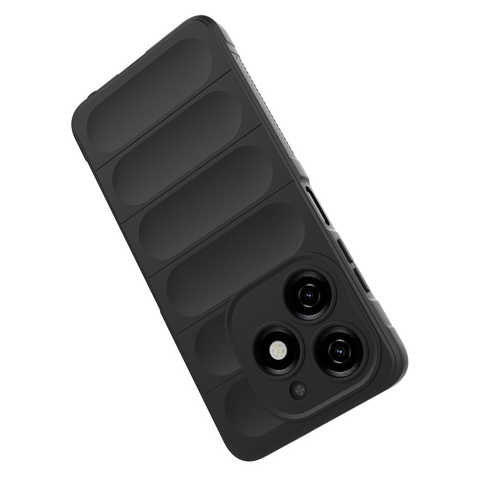 Tecno Spark 20 Kılıf Esnek TPU Oyuklu Arka Yüzey Tasarımlı Zore Etnik Silikon Kapak