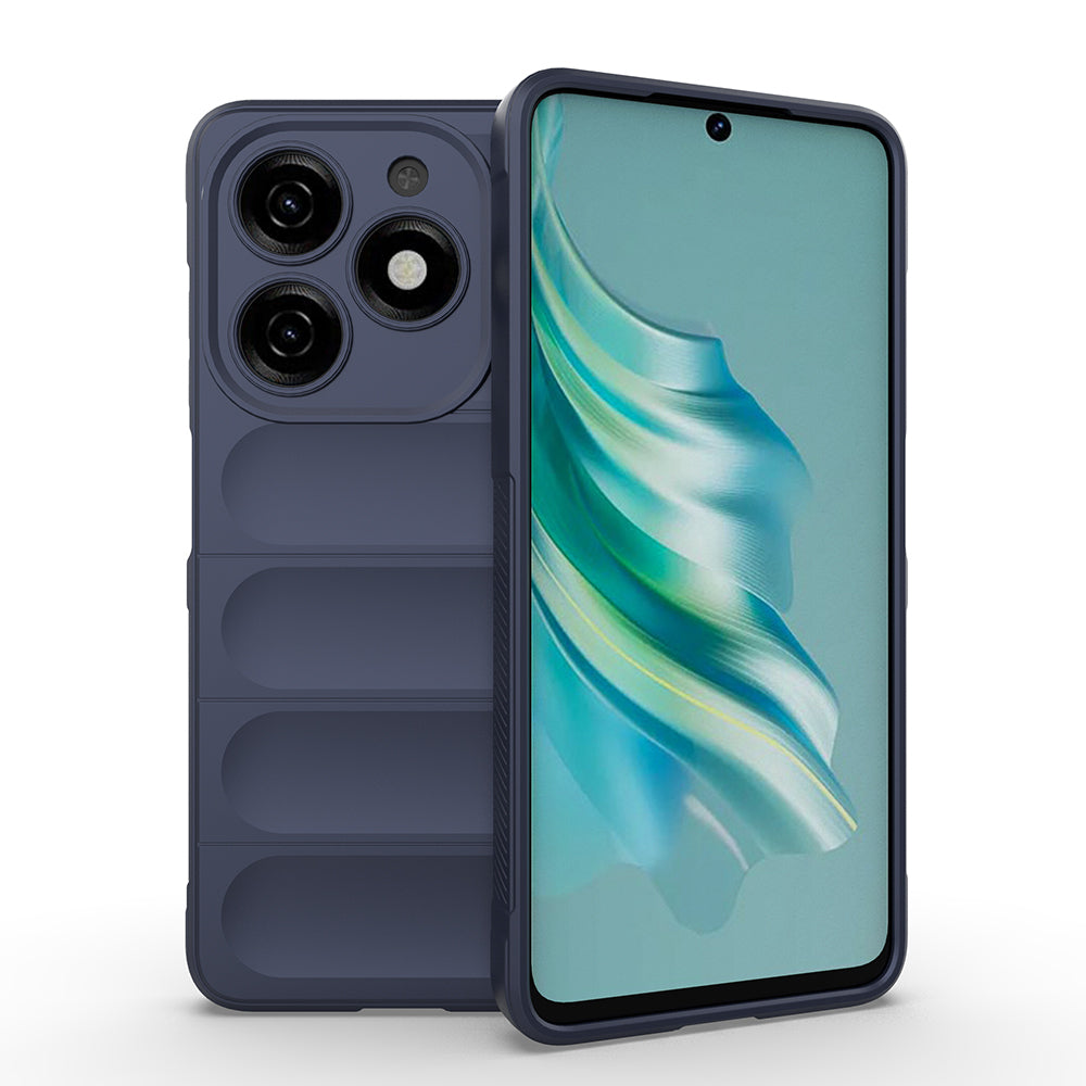 Tecno Spark 20 Kılıf Esnek TPU Oyuklu Arka Yüzey Tasarımlı Zore Etnik Silikon Kapak