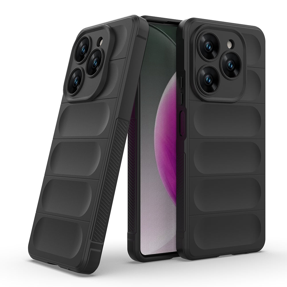 Tecno Spark 20 Pro 4G Kılıf Esnek TPU Oyuklu Arka Yüzey Tasarımlı Zore Etnik Silikon Kapak