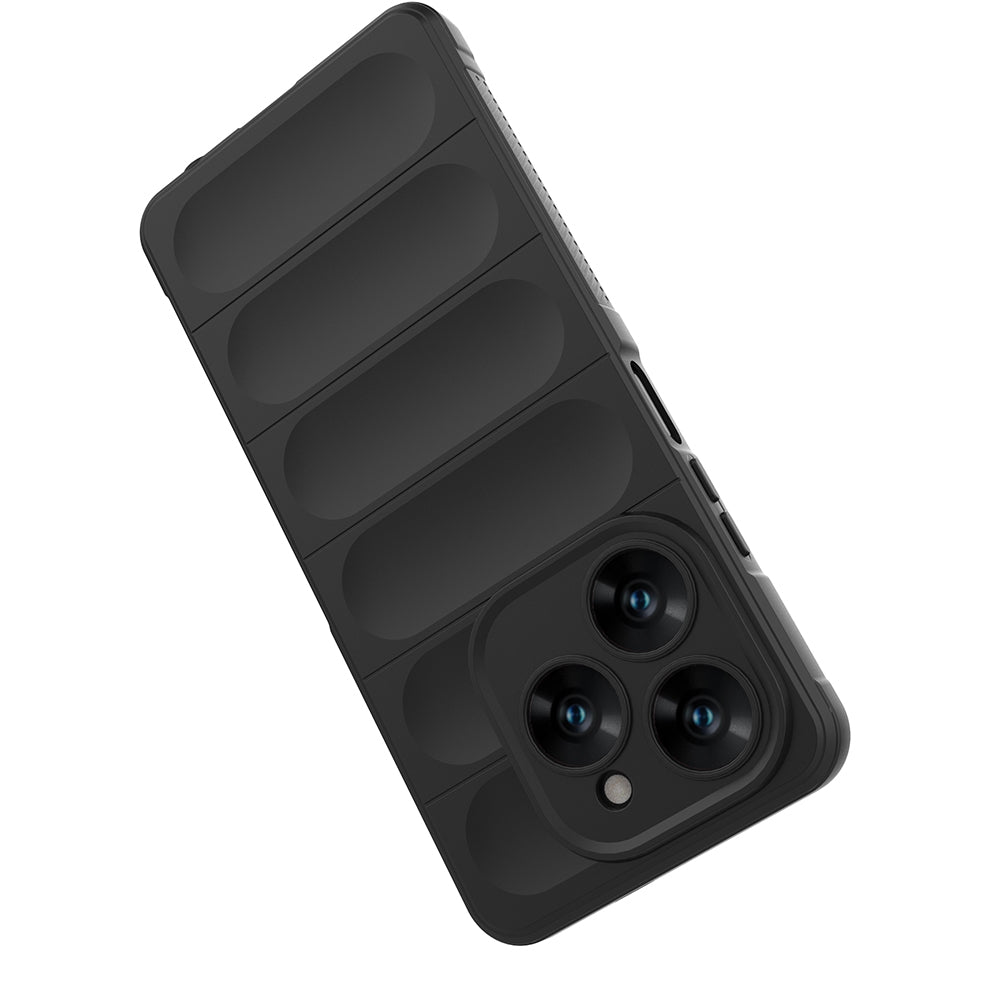 Tecno Spark 20 Pro 4G Kılıf Esnek TPU Oyuklu Arka Yüzey Tasarımlı Zore Etnik Silikon Kapak