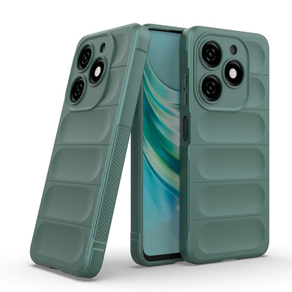 Tecno Spark 20C Kılıf Esnek TPU Oyuklu Arka Yüzey Tasarımlı Zore Etnik Silikon Kapak