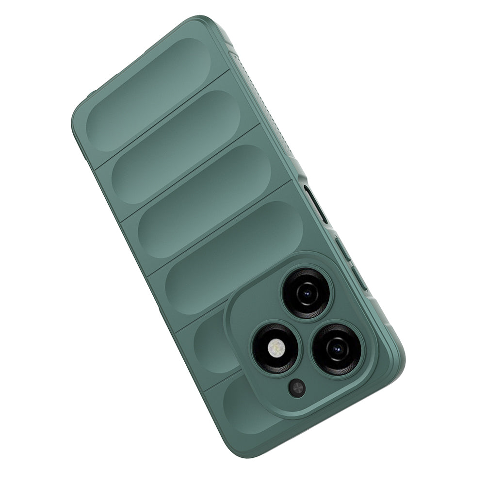 Tecno Spark 20C Kılıf Esnek TPU Oyuklu Arka Yüzey Tasarımlı Zore Etnik Silikon Kapak