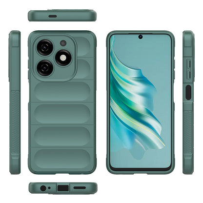 Tecno Spark 20C Kılıf Esnek TPU Oyuklu Arka Yüzey Tasarımlı Zore Etnik Silikon Kapak