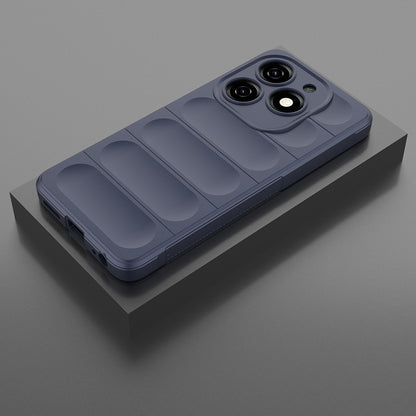 Tecno Spark 20C Kılıf Esnek TPU Oyuklu Arka Yüzey Tasarımlı Zore Etnik Silikon Kapak