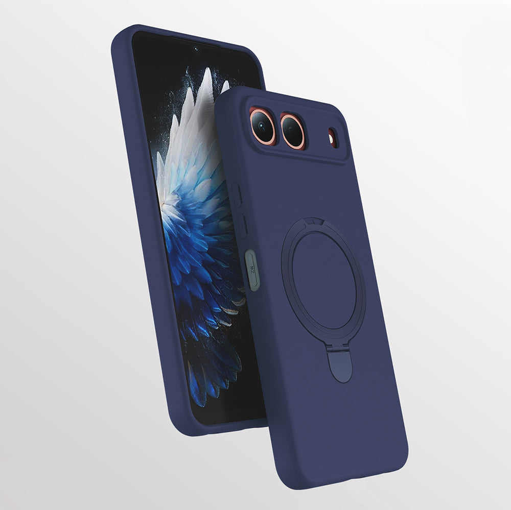 Tecno Spark 40 5G Kılıf M-safe Şarj Özellikli Standlı Zore Samara Kapak