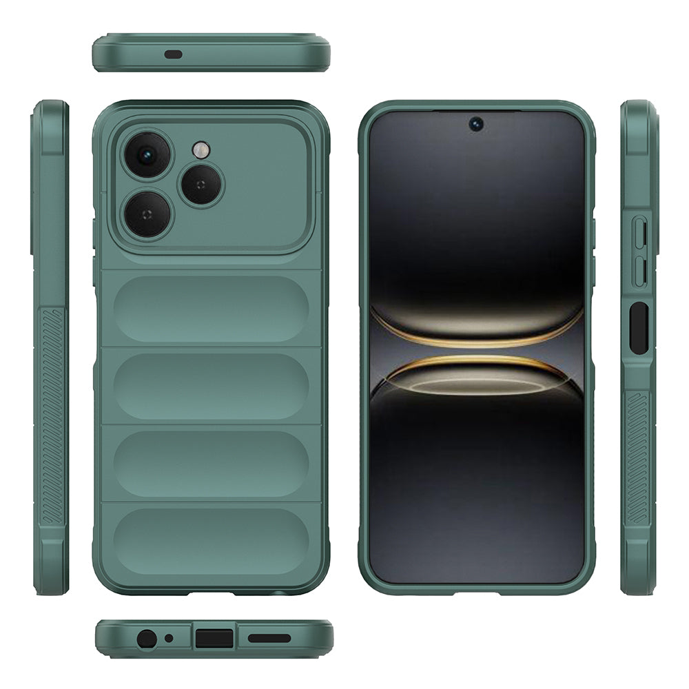 Tecno Spark 40 Kılıf Esnek TPU Oyuklu Arka Yüzey Tasarımlı Zore Etnik Silikon Kapak