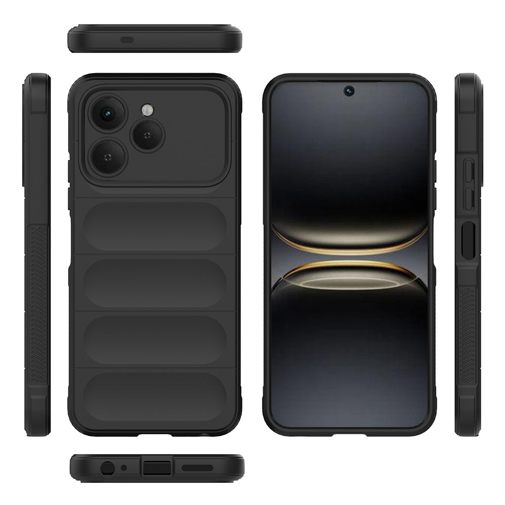 Tecno Spark 40 Kılıf Esnek TPU Oyuklu Arka Yüzey Tasarımlı Zore Etnik Silikon Kapak