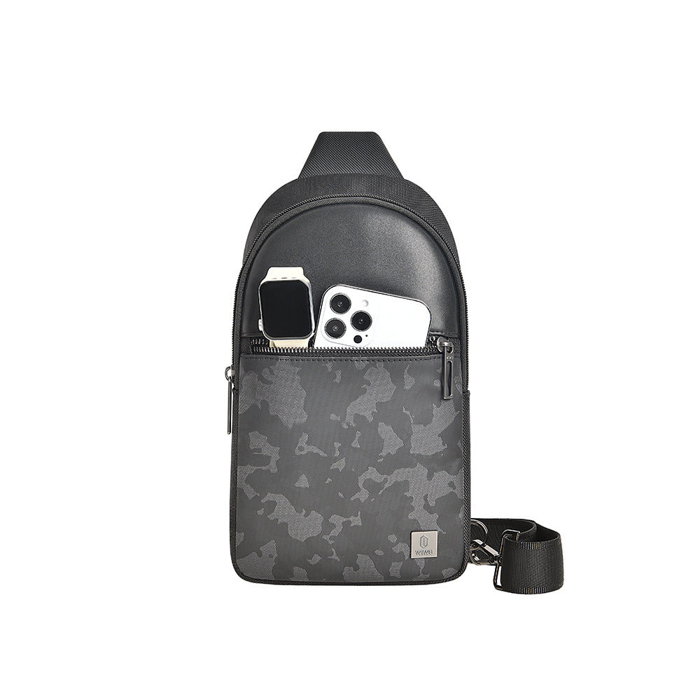 Wiwu Salem Serisi Crossbody Su Geçirmez Polyester Kumaş Omuz Askılı Çapraz Vücut Çantası