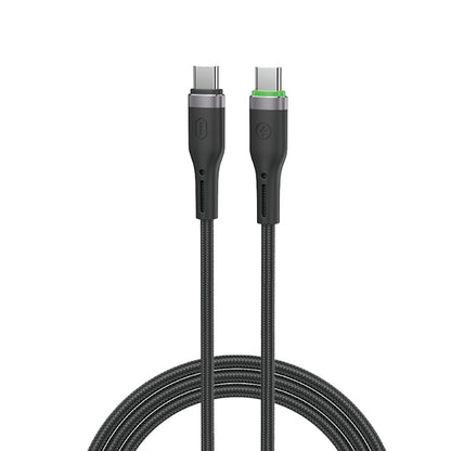 Wiwu Wi-C069 Orginlink Serisi LED Göstergeli Type-C to Type-C Hızlı Şarj Özellikli PD Data ve Şarj Kablosu 60W 1M