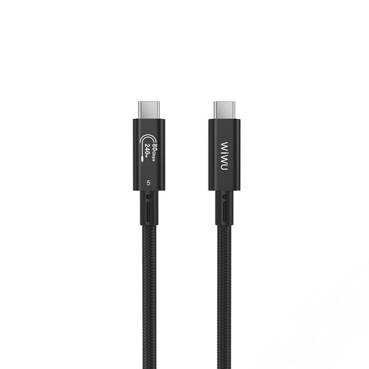 Wiwu Wi-C102 Type-C to Type-C Thunderbolt 5 Kablo 16K Ultra HD 240W 180cm