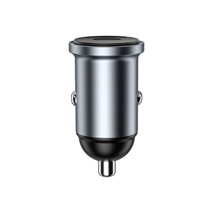 Wiwu Wi-CC030 Nano Lite Serisi Type-C + USB-A Hızlı Şarj Özellikli Akım Korumalı Araç Şarj Aleti PD ve QC3.0 35W