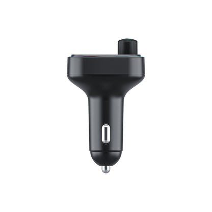 Wiwu Wi-QC031 RGB Bluetooth Transmitter MP3 Type-C ve USB-A Araç Şarjı