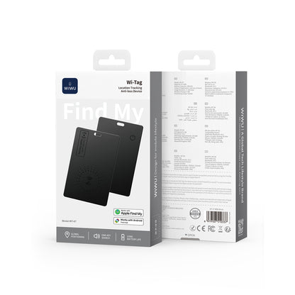 Wiwu WT-07 iTag iOS Find My Destekli Kartlık Tasarımlı Kaybolmaya Karşı GPS Akıllı Takip Cihazı