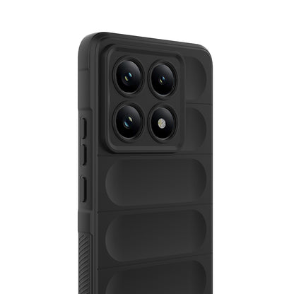 Xiaomi 14T Pro Kılıf Esnek TPU Oyuklu Arka Yüzey Tasarımlı Zore Etnik Silikon Kapak