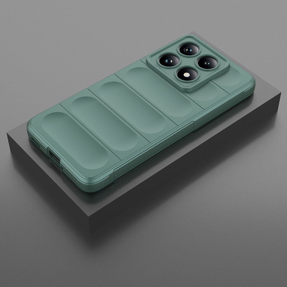 Xiaomi 14T Pro Kılıf Esnek TPU Oyuklu Arka Yüzey Tasarımlı Zore Etnik Silikon Kapak
