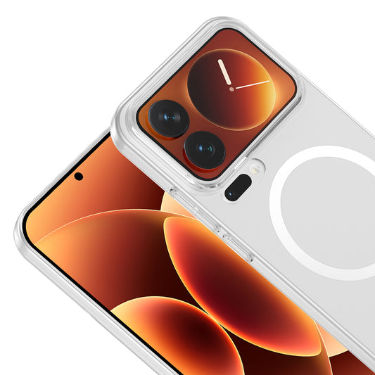 Xiaomi 17 Pro Kamera Korumalı M-Safe Şarj Özellikli Şeffaf Zore London Sert PC Kapak