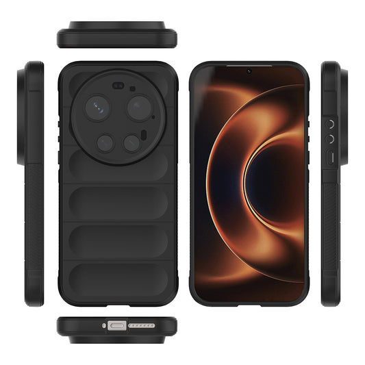 Xiaomi 17 Ultra Kılıf Esnek TPU Oyuklu Arka Yüzey Tasarımlı Zore Etnik Silikon Kapak