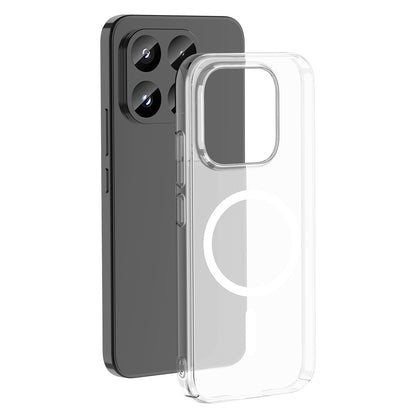 Xiaomi 17T Kamera Korumalı M-Safe Şarj Özellikli Şeffaf Zore London Sert PC Kapak