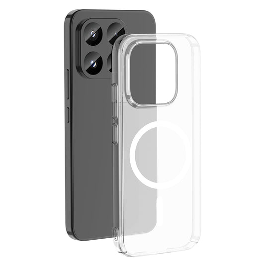 Xiaomi 17T Kamera Korumalı M-Safe Şarj Özellikli Şeffaf Zore London Sert PC Kapak