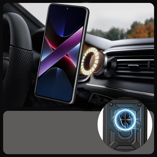 Xiaomi 17T Kılıf Magnetik Standlı Kamera Korumalı Zore Sürgülü Vega Kapak