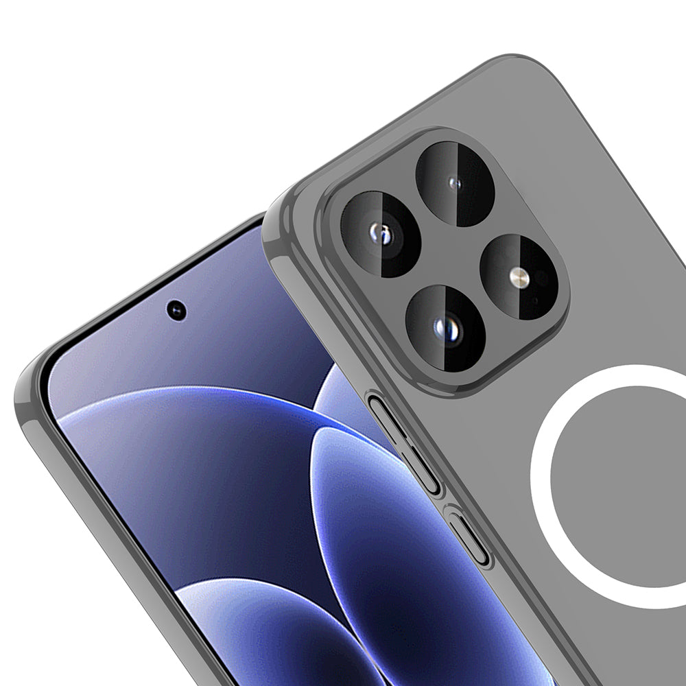 Xiaomi 17T Pro Kamera Korumalı M-Safe Şarj Özellikli Şeffaf Zore London Sert PC Kapak