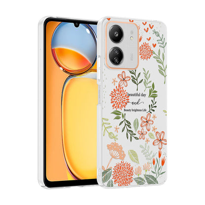 Xiaomi Poco C65 Kılıf Kamera Korumalı Desenli Zore Klip Kapak